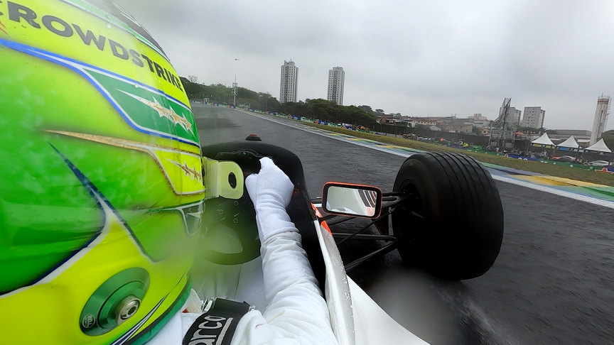 ONBOARD: Ride with Hamilton as he demos Senna’s title-winning McLaren