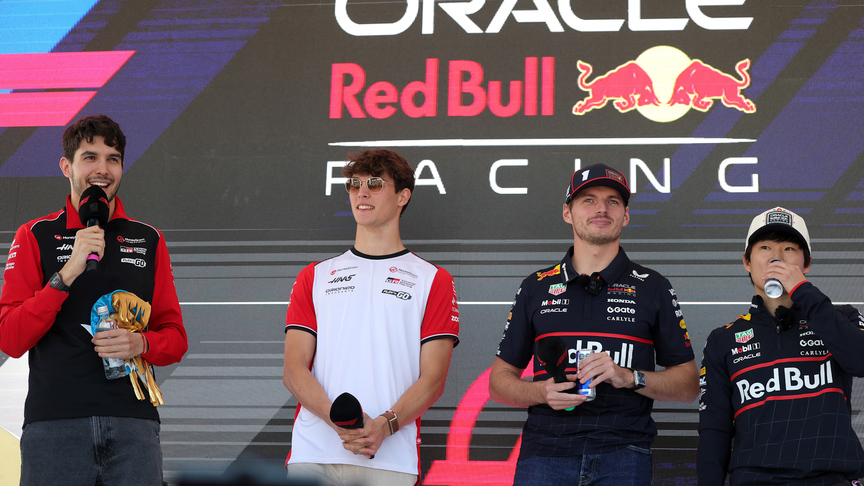 2025 Mexico City GP: The Red Bull and Haas drivers meet the fans on stage